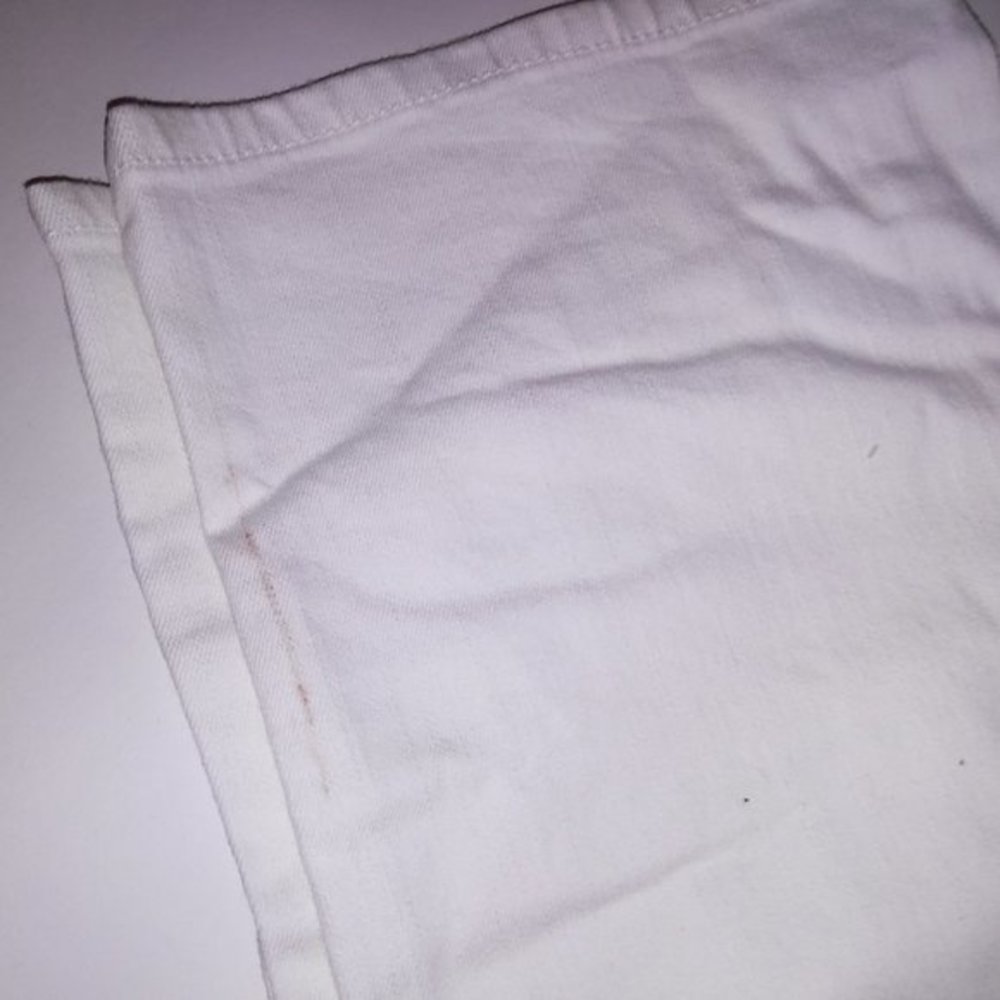 Merona Jeans Womens Size 18 White Modern Straight Mid Rise Slim Hip & Thigh - Picture 5 of 13